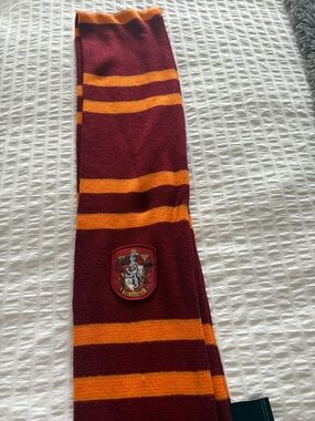 Warner Bros. Gryffindor Maroon and Gold Striped Scarf